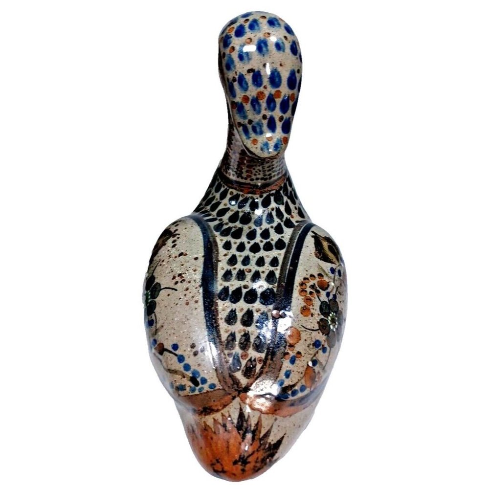 Unique Exquisite  Tonala Mexico Duck Figurine, 7.75" Long, 8.5" High Vintage - Picture 6 of 15